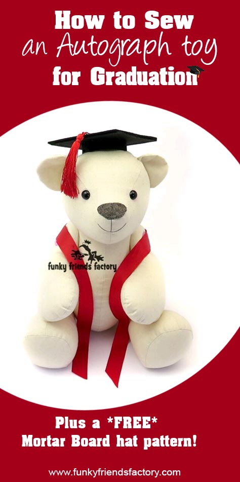 How to sew an Autograph toy for graduation