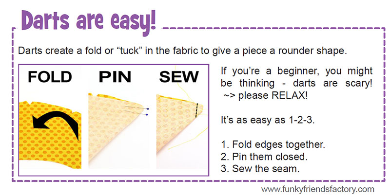 How to sew darts