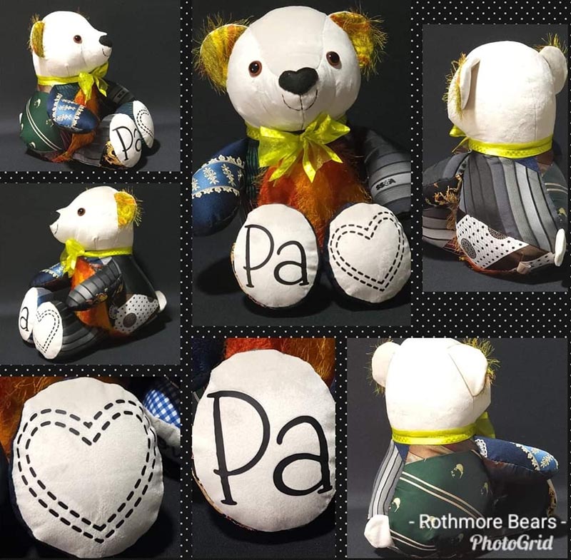 Keepsake Bear pattern sewn by Nat Egan of Rothmore Bears]