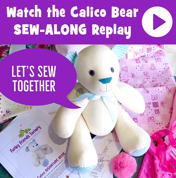 SEW-ALONG video tutorial for a memory bear