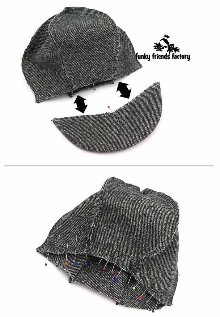 How to sew a flat cap for a teddy bear! | Funky Friends Factory