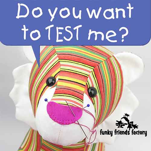 It’s TESTING TIME – for my NEW Tiger sewing pattern!