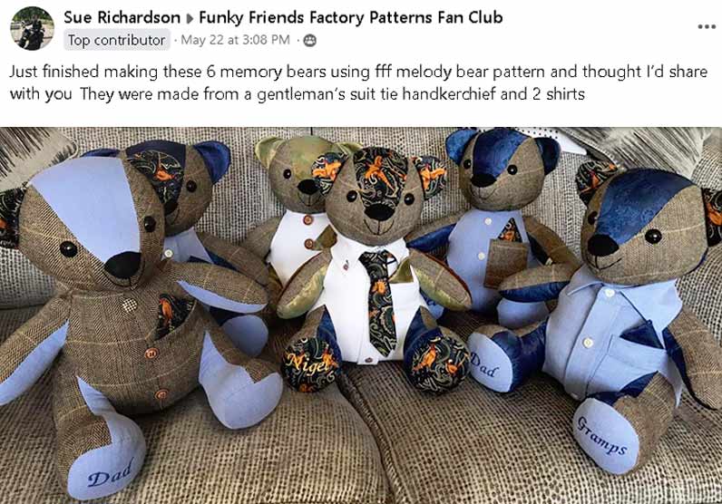 Funky Friends Factory Melody Memory Bear Pattern