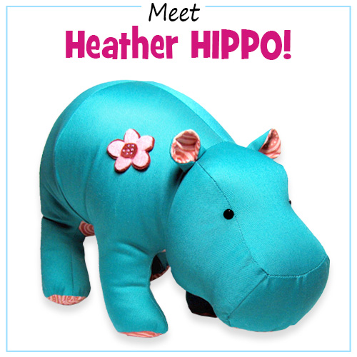 Stuffed Animal Hippo PDF Sewing Pattern & Tutorial Sewing Project Pattern Plush  Toy Pattern Homemade Gift Idea How to Sew a Toy (Instant Download) 