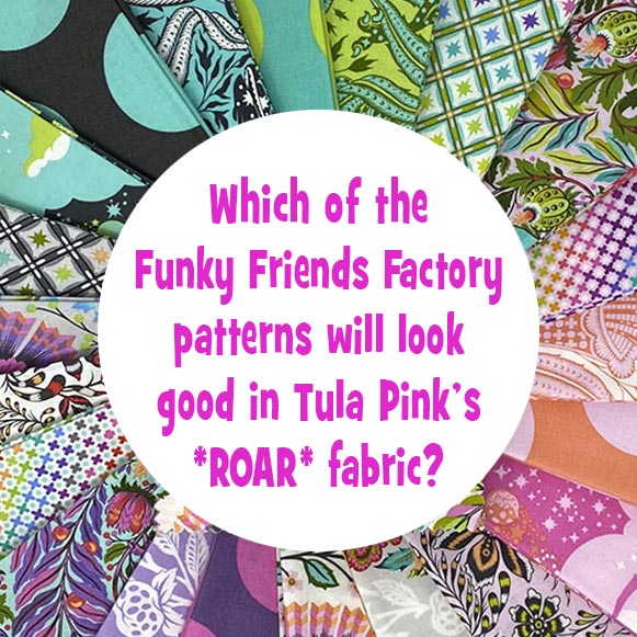💗Tula Pink Dinosaur *ROAR* fabric and Funky Friends Factory pattern Giveaway!🦖