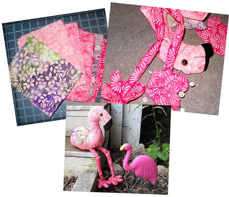 thumbnail image 2 of Fleur The Flamingo Sewing Pattern - Funky Friends Factory Stuffed Animal Pattern 2 of 13