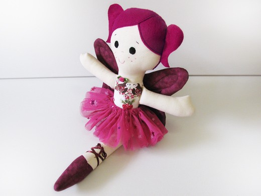 Sugar Plum Fairy Christmas Cloth Doll Instant Download Sewing