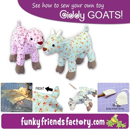 goat stuffed animal pattern