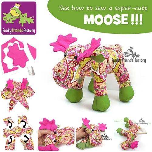 stuffed moose sewing pattern