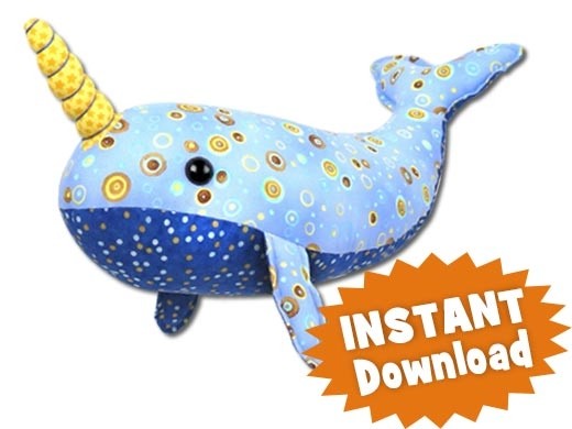narwhal stuffed animal pattern