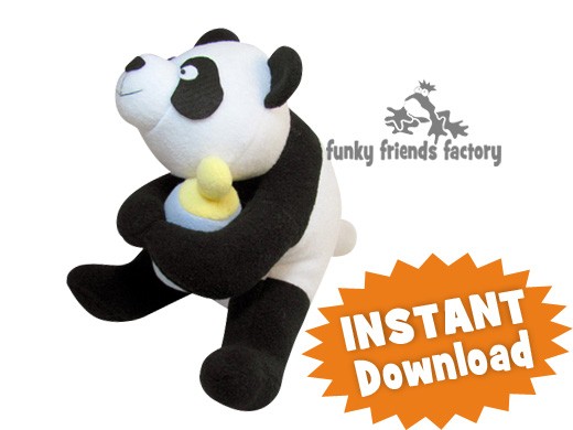 panda plush pattern