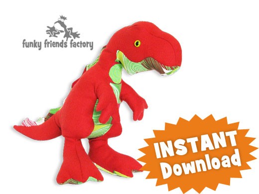 dinosaur sewing pattern pdf