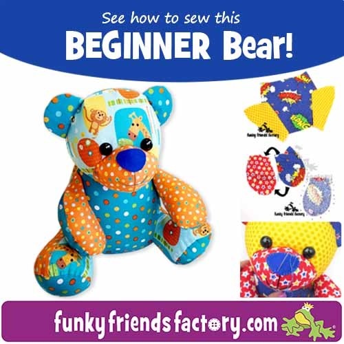 Ben the BEGINNER Bear Sewing Pattern PDF
