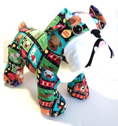 Pocket Softie French Bulldog Frenchie PDF Soft Toy Plush Sewing Pattern  (Instant Download) 