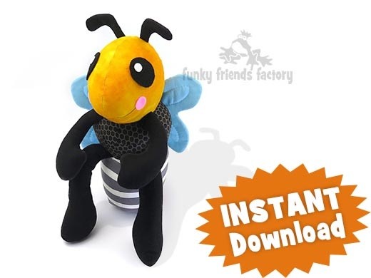 Bumble the Bee INSTANT DOWNLOAD Sewing Pattern PDF