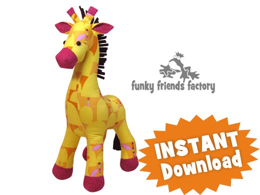 Stuffed giraffe sales sewing pattern free
