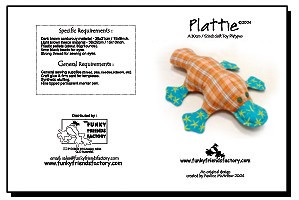 Plattie Platypus INSTANT DOWNLOAD Sewing Pattern PDF