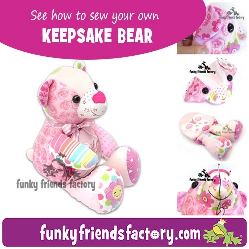 Keep Me KEEPSAKE Bear INSTANT DOWNLOAD Sewing Pattern PDF