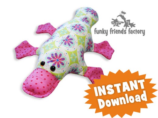 Plattie Platypus INSTANT DOWNLOAD Sewing Pattern PDF