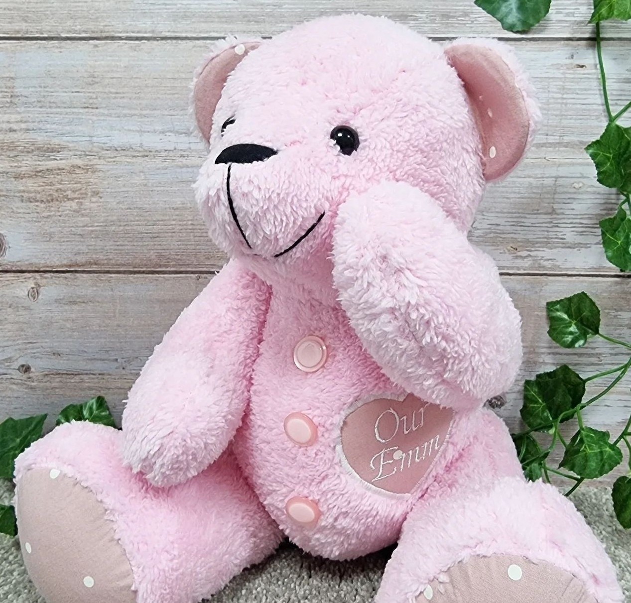 Signature Bear - Calico Teddy Bear INSTANT DOWNLOAD Sewing
