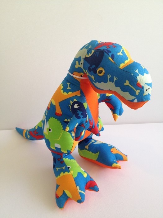 T rex plush pattern top