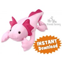 axolotl toy sewing pattern