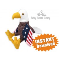 Bill the Bald Eagle Sewing Pattern PDF 