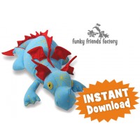 Diggles the Dragon INSTANT DOWNLOAD Sewing Pattern PDF