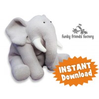 Ellie Elephant INSTANT DOWNLOAD Sewing Pattern PDF