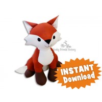 Fox toy sewing pattern