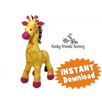 Raff the Giraffe PRINTED Soft Toy Sewing Pattern