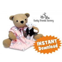 Izzy Insomniac Teddy Bear Sewing Pattern INSTANT DOWNLOAD