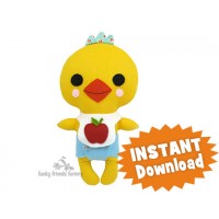 Kawaii Kuties - Easy CHICKEN Sewing Pattern PDF download