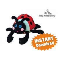 Ladybug Softie Toy Sewing Pattern 