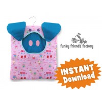 Piggy CLOTHES PEG BAG INSTANT DOWNLOAD Sewing Pattern PDF