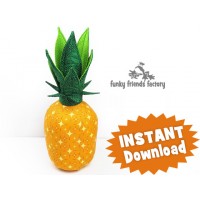 Pineapple Cushion INSTANT DOWNLOAD Sewing Pattern PDF (Default)