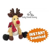 Reggie Reindeer INSTANT DOWNLOAD Sewing Pattern PDF