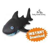 Sammy the Shark INSTANT DOWNLOAD Sewing Pattern PDF