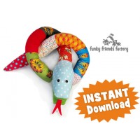 Silly Scrap Snakes INSTANT DOWNLOAD Sewing Pattern PDF
