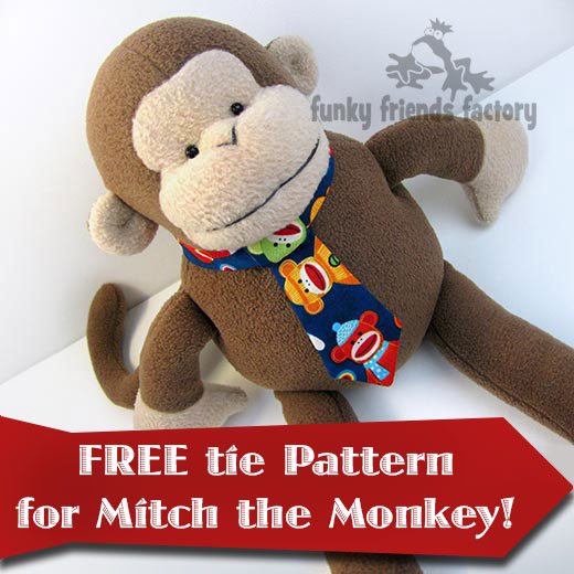free monkey sewing pattern